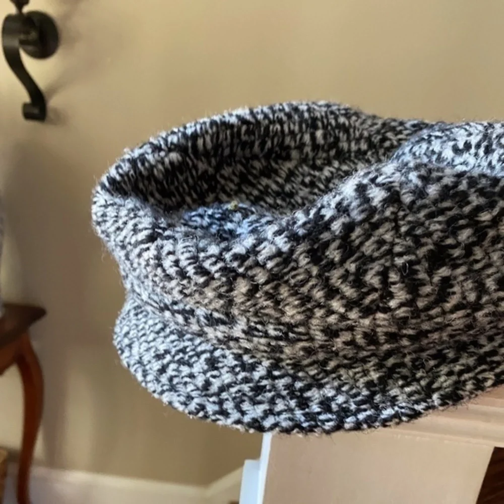 Anthropologie Marbled Knit News Boy Hat